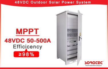 48VDC Telecom Solar Power Systems , Outdoor Telecom Rectifier System 50A Maximum Input